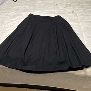 Talbots black cotton pleated skirt size 12 NEVER WORN